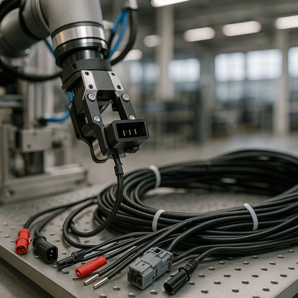 Photograph of Wiring & Cabling automation in a modern industrial facility